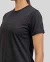 2002 Aeron Womens Round Neck T-Shirt - Black