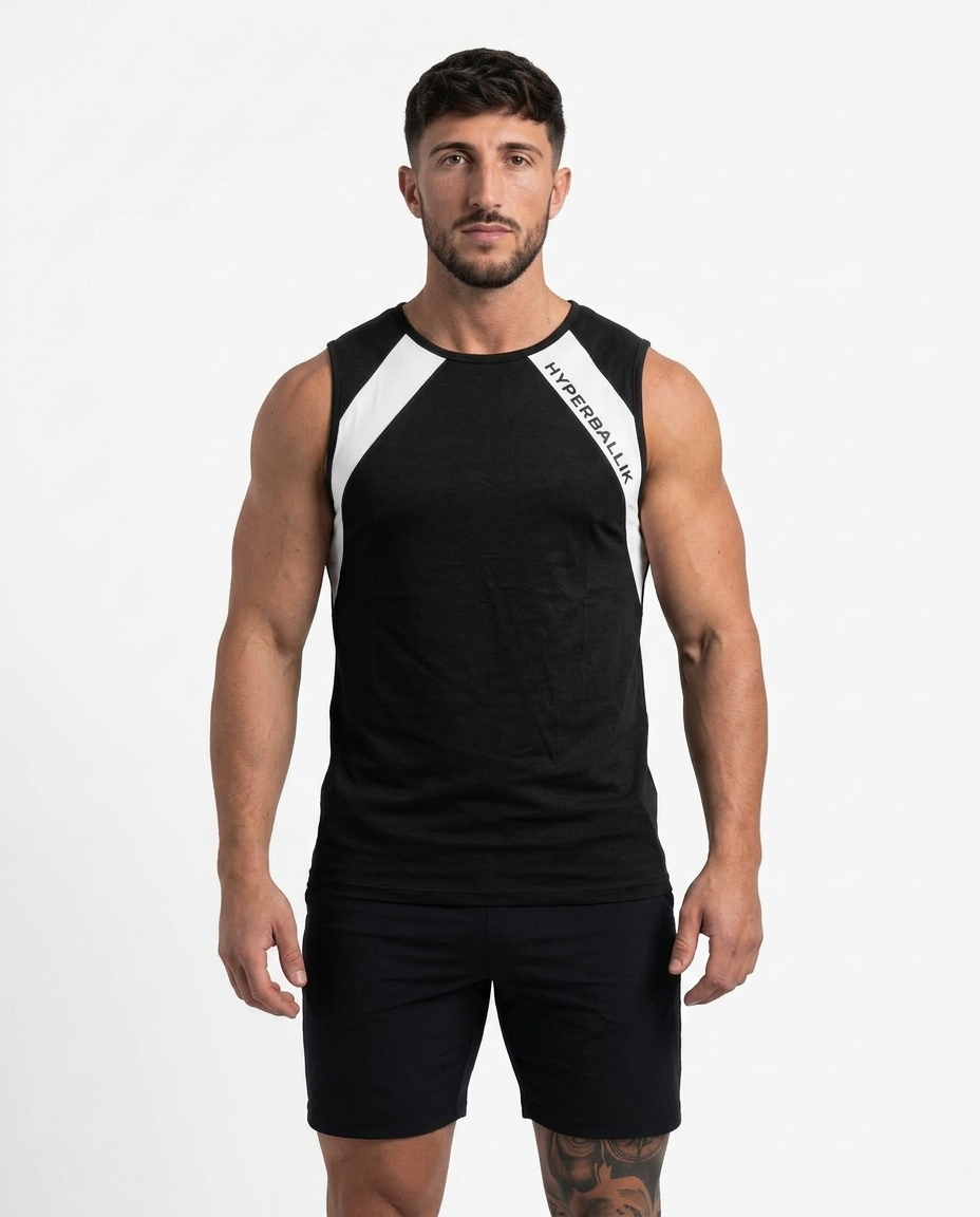 Breezeflow Mens Tank Top Jet Black studio