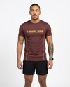 Elevate Mens Round Neck Tshirt Wine studio