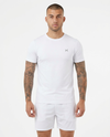 AirWeave Mens Round Neck T-Shirt White studio